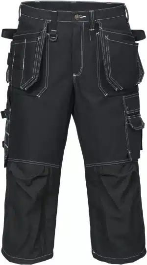 3/4 Length Pirate Trousers FAS-283-BLACK-C44