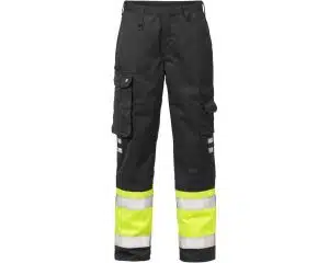 Fristads High vis trousers cl 1 213 PLU-YELLOW/BLACK-D96