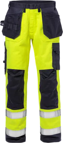 Flame high vis craftsman trousers class 2 2584 FLAM