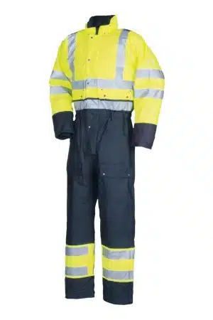 5616A2F01 FLEXOTHANE CLASSIC WINTER COVERALL -YELLOW / NAVY-L