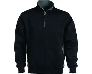 Sweatshirt Short Zip CODE 1705-BLACK-XL