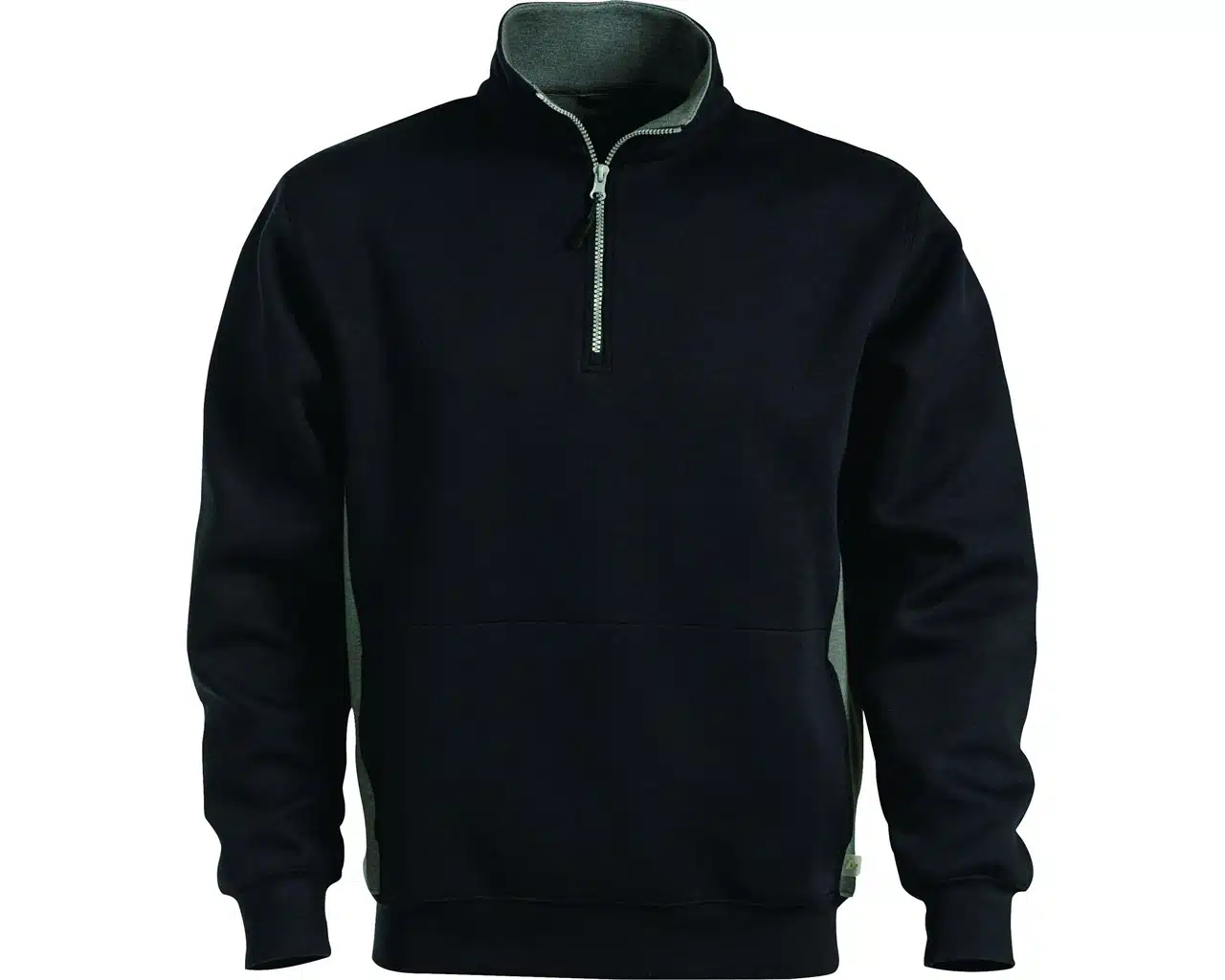 Sweatshirt Short Zip CODE 1705-BLACK-XL