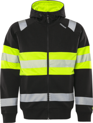 High vis hooded sweatshirt jacket class 1 7532 GKC