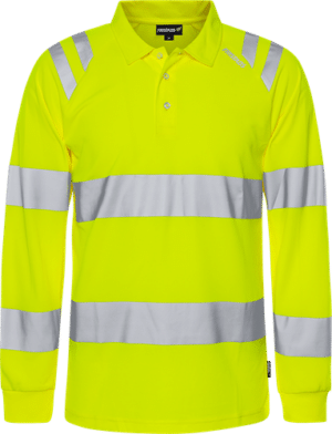 High vis long sleeve polo shirt class 3 7864 GPST